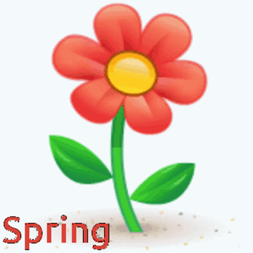 animated spring flower