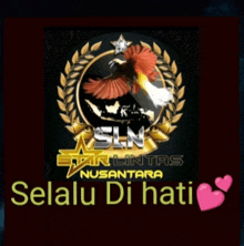 a logo for star lintas nusantara with a bird in the center