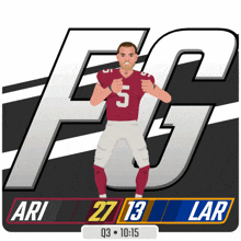 an illustration of a football player with the number 5