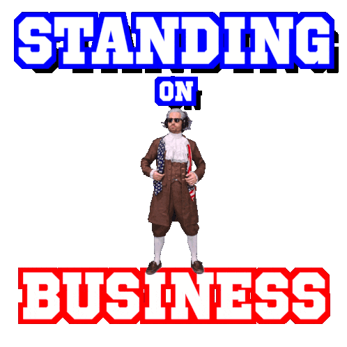 Stand On Business Standing On Business Sticker - Stand On Business Standing On Business Benjammins Stickers