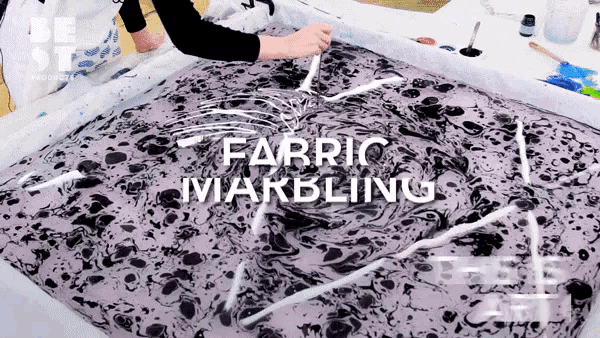 Fabric Marbling Hand Made GIF - Fabric Marbling Hand Made Artistic GIFs