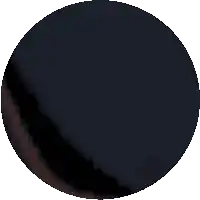 a pixelated image of a black circle with a brown border