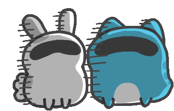 Rabbit Cat Sticker - Rabbit Cat Animated Stickers