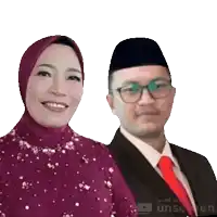 a man in a suit and a woman in a purple dress are standing next to each other