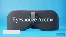 a renpho product called eyesnooze aroma is shown on a blue background