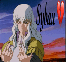 a picture of a man with a broken heart and the word sybaum