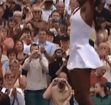 Venus Williams Jumping For Joy GIF - Venus Williams Jumping For Joy Celebration GIFs