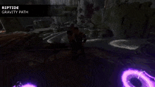 a video game called riptide gravity path shows a landscape