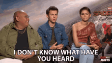 I Dont Know What Have You Heard Tom Holland GIF - I Dont Know What Have You Heard Tom Holland Zendaya GIFs