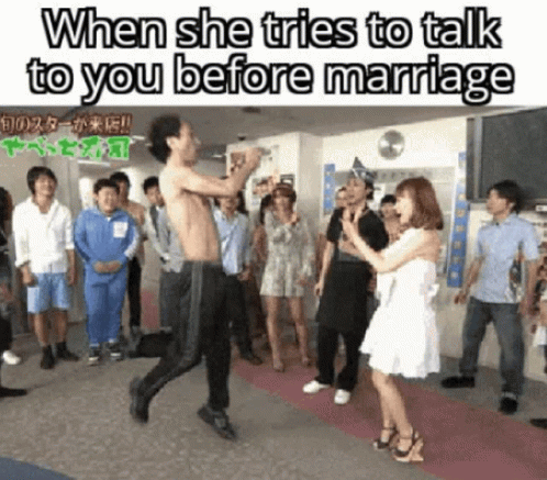 When She Tries To Talk To You Before Marriage Kick GIF - When She Tries To  Talk To You Before Marriage Kick Funny - Discover & Share GIFs