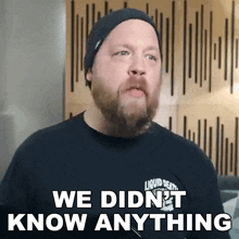 We Didn'T Know Anything Ryan Bruce GIF - We Didn'T Know Anything Ryan Bruce Fluff GIFs