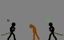 green and yellow lines on a black background that looks like spaghetti