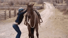 That'S One Way To Get On A Horse GIF