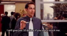 Zachary Levi I Will Give You10dollars If You Dont Touch Me GIF - Zachary Levi I Will Give You10dollars If You Dont Touch Me Dont Touch GIFs