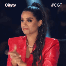 Clapping Lilly Singh GIF - Clapping Lilly Singh Canadas Got Talent GIFs