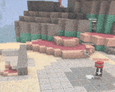 a screenshot of a minecraft game shows a person named rockstrong