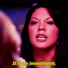Greys Anatomy Callie Torres GIF - Greys Anatomy Callie Torres It Is An Investment GIFs