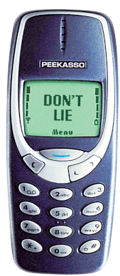 Dont Lie Nokia Sticker - Dont Lie Nokia Cell Phone Stickers