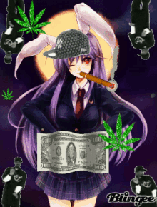 Money Anime GIF - Money Anime Marijuana GIFs