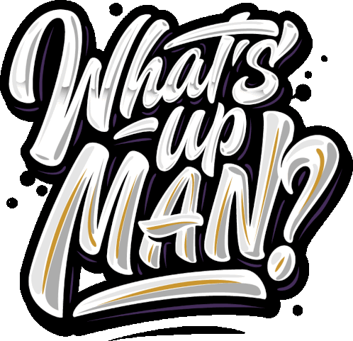 Whats Up Whats Up Man Sticker - Whats Up Whats Up Man Wassup Stickers
