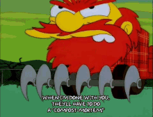 Groundskeeper Willie Compost GIF - Groundskeeper Willie Compost Simpsons GIFs
