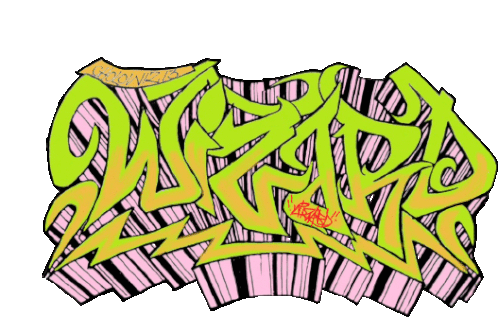 Wizard Graffiti Transparent Sticker - Wizard Graffiti Transparent Wizars Name Stickers