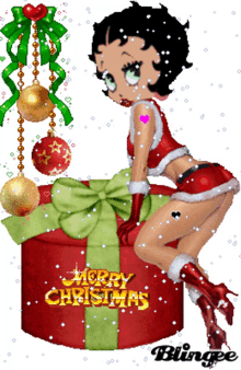 Naughty Merry Christmas GIF - Naughty Merry Christmas Betty Boop GIFs