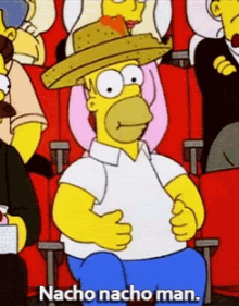 Homer Simpson Nacho Man GIF - Homer Simpson Nacho Man The Simpsons GIFs