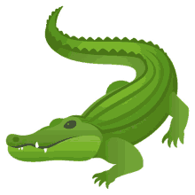 crocodile nature joypixels huge reptile dangerous