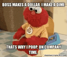 Poop Elmo GIF
