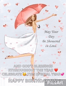 a woman in a white dress is holding a pink umbrella in the rain .