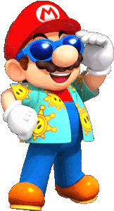 Mario Sunshine Mario Sticker - Mario Sunshine Mario Mario Kart Tour Stickers