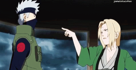 Tsunade Senju Kakashi GIF - Tsunade Senju Kakashi Funny - Discover & Share  GIFs