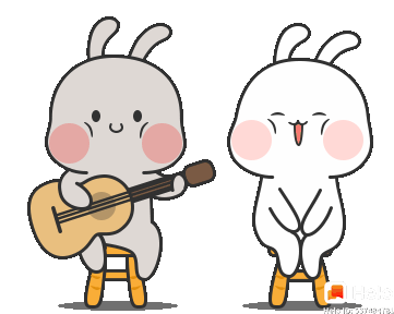 Bunny Couple Sticker - Bunny Couple Cute Stickers