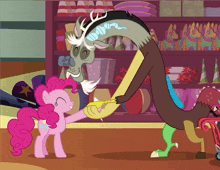 Discord Pinkie Pie GIF - Discord Pinkie Pie My Little Pony Friendship Is Magic GIFs