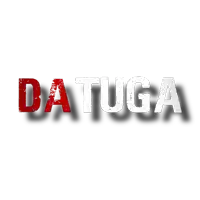 a white background with the word da tuga written in red