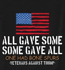 a black shirt that says all gave some some gave all