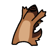 a cartoon drawing of a dog with its mouth wide open
