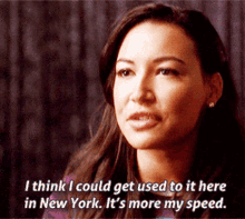 Glee Santana Lopez GIF - Glee Santana Lopez I Think I Could Get Used To It Here In New York GIFs