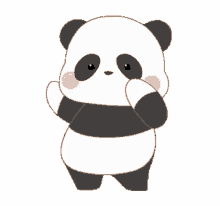 cute dancing panda