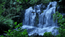 waterfall raining