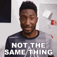 Not The Same Thing Marques Brownlee GIF - Not The Same Thing Marques Brownlee Different Things GIFs