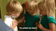 Things Kids Say You Poked My Heart GIF - Things Kids Say You Poked My Heart GIFs