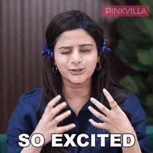 So Excited Avantika Dasani GIF - So Excited Avantika Dasani Pinkvilla GIFs