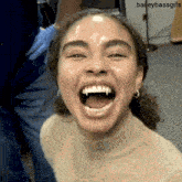 baileybassgifs is written on the bottom of a picture of a woman