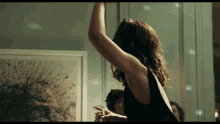 Ana De Armas Throwing Champagne GIF - Ana De Armas Throwing Champagne Sprinkle Champagne GIFs