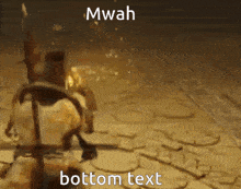 a screenshot of a video game with mwah bottom text
