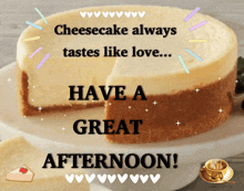 Cheesecake Good Afternoon Images GIF - Cheesecake Good Afternoon Images GIFs