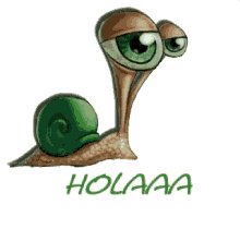 hola snail hi wink