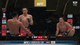a ufc fight is being broadcast on espn